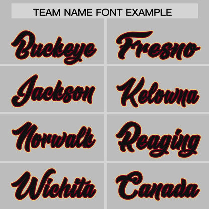 Custom Gray Crimson Personalized Phonetic Rhythm Authentic Baseball Jersey