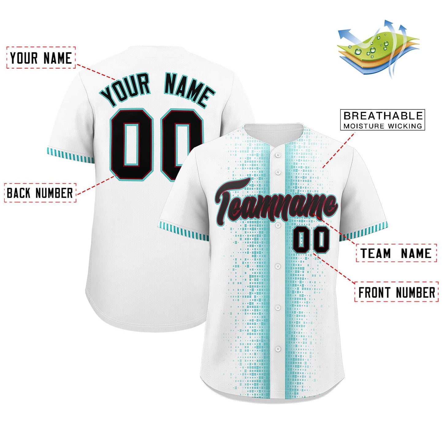 Custom White Bright Green Personalized Phonetic Rhythm Authentic Baseball Jersey