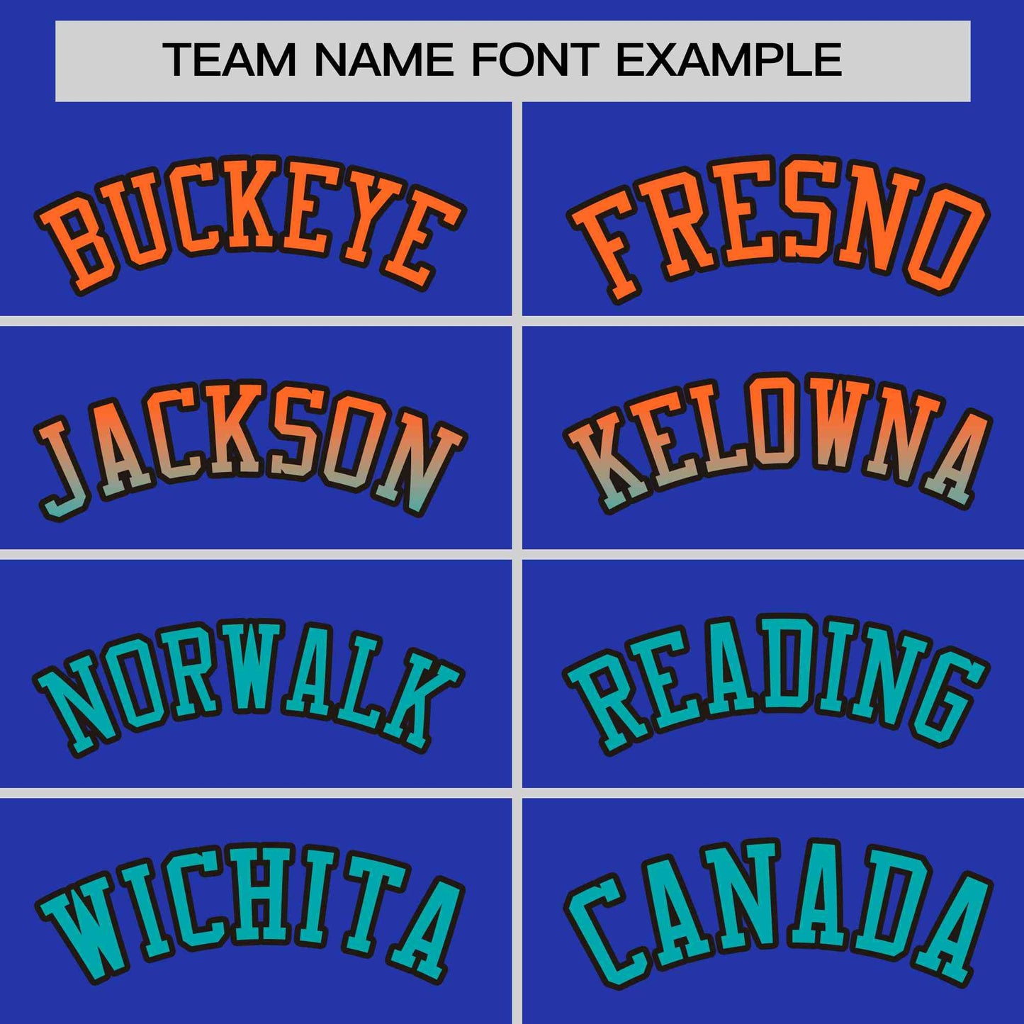 Custom Royal Orange-Aqua Personalized Gradient Font And Side Design Authentic Baseball Jersey