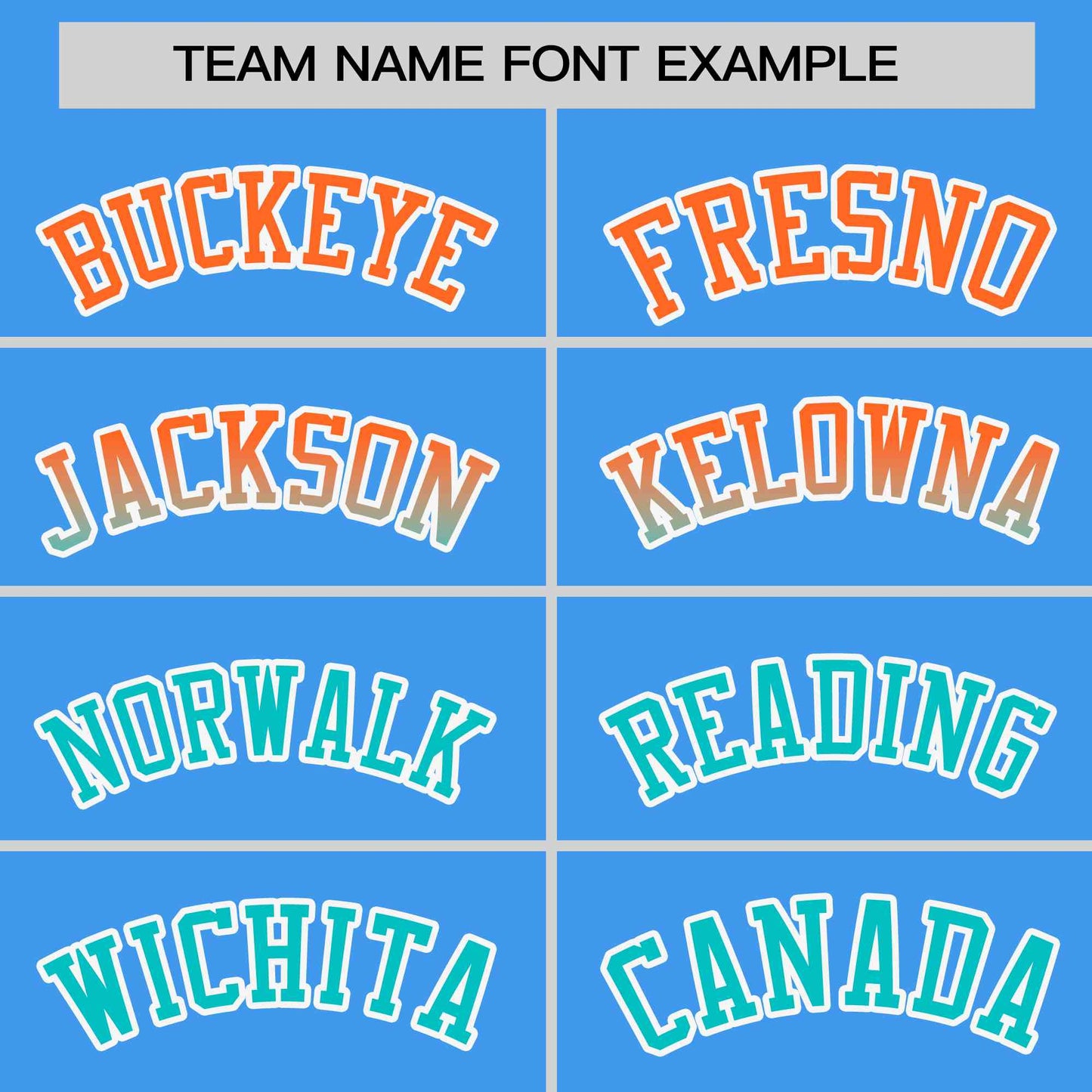 Custom Powder Blue Orange-Aqua Personalized Gradient Font And Side Design Authentic Baseball Jersey