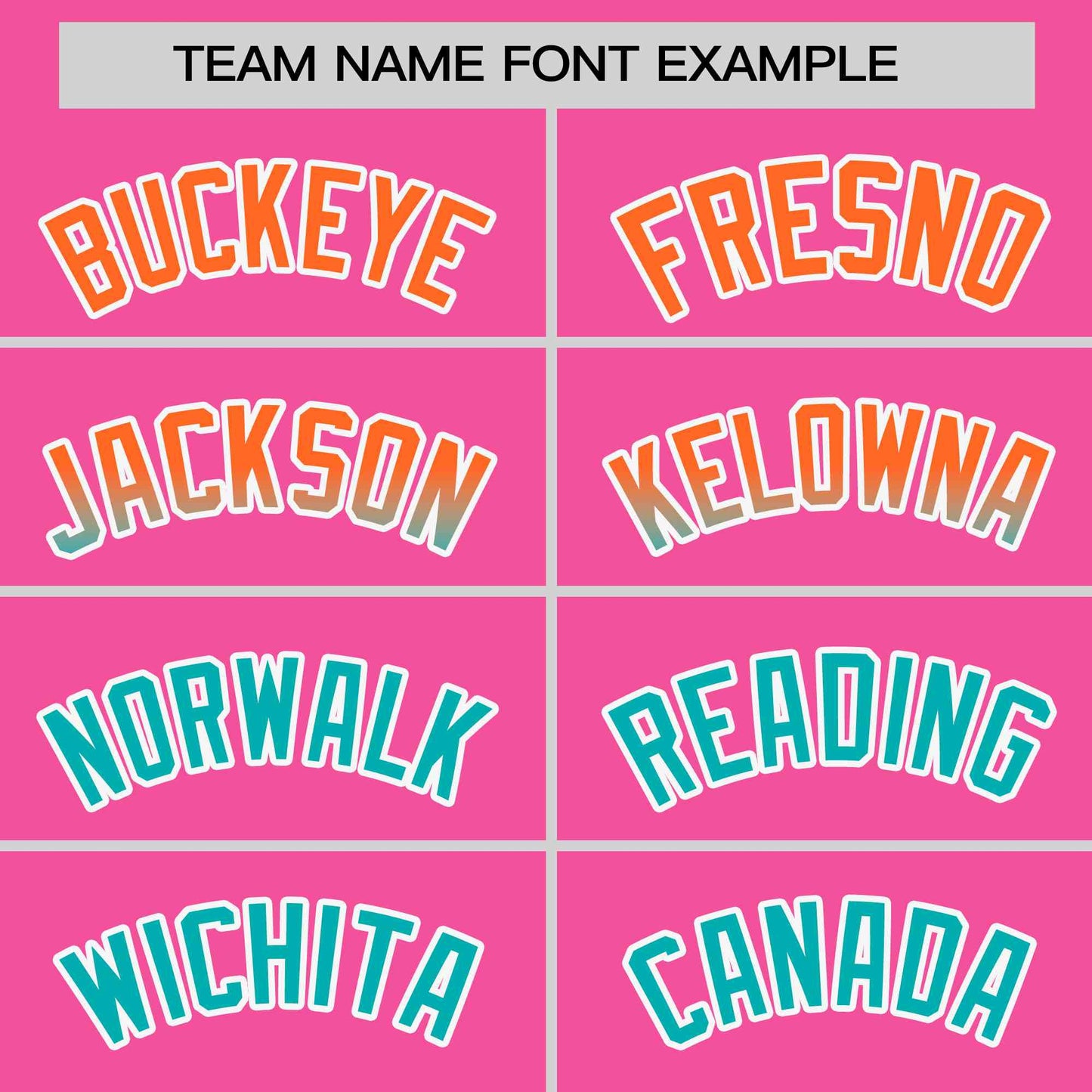 Custom Pink Orange-Aqua Personalized Gradient Font And Side Design Authentic Baseball Jersey