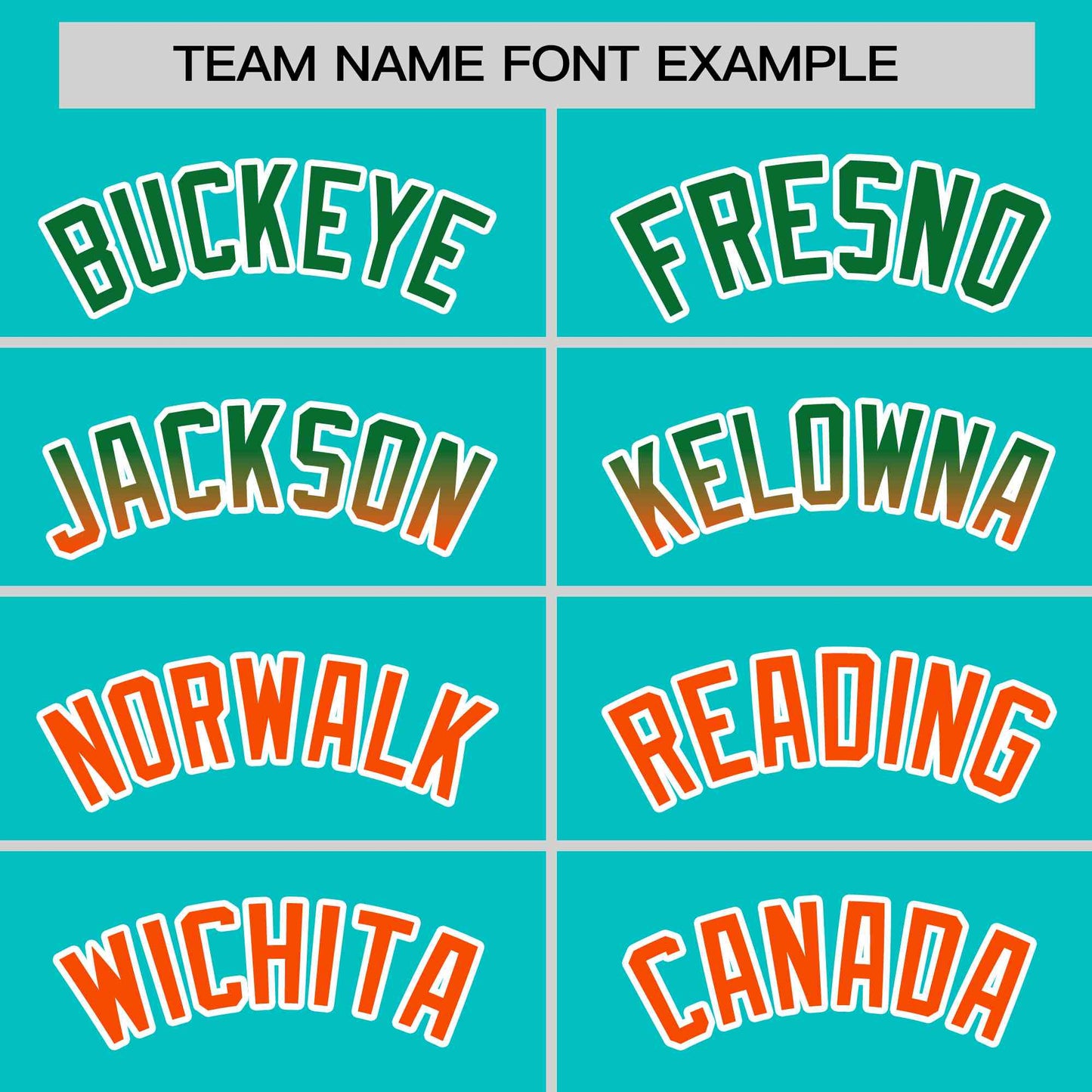 Custom Aqua Kelly Green-Orange Personalized Gradient Font And Side Design Authentic Baseball Jersey