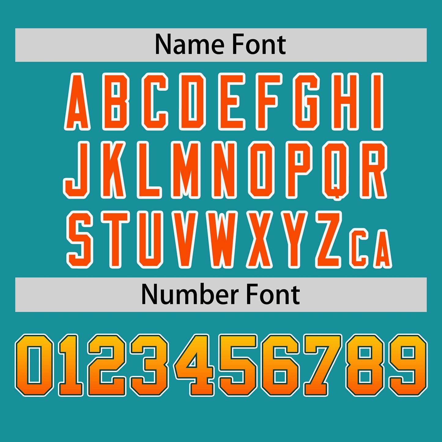 Custom Aqua Gold-Orange Personalized Gradient Font And Side Design Authentic Baseball Jersey