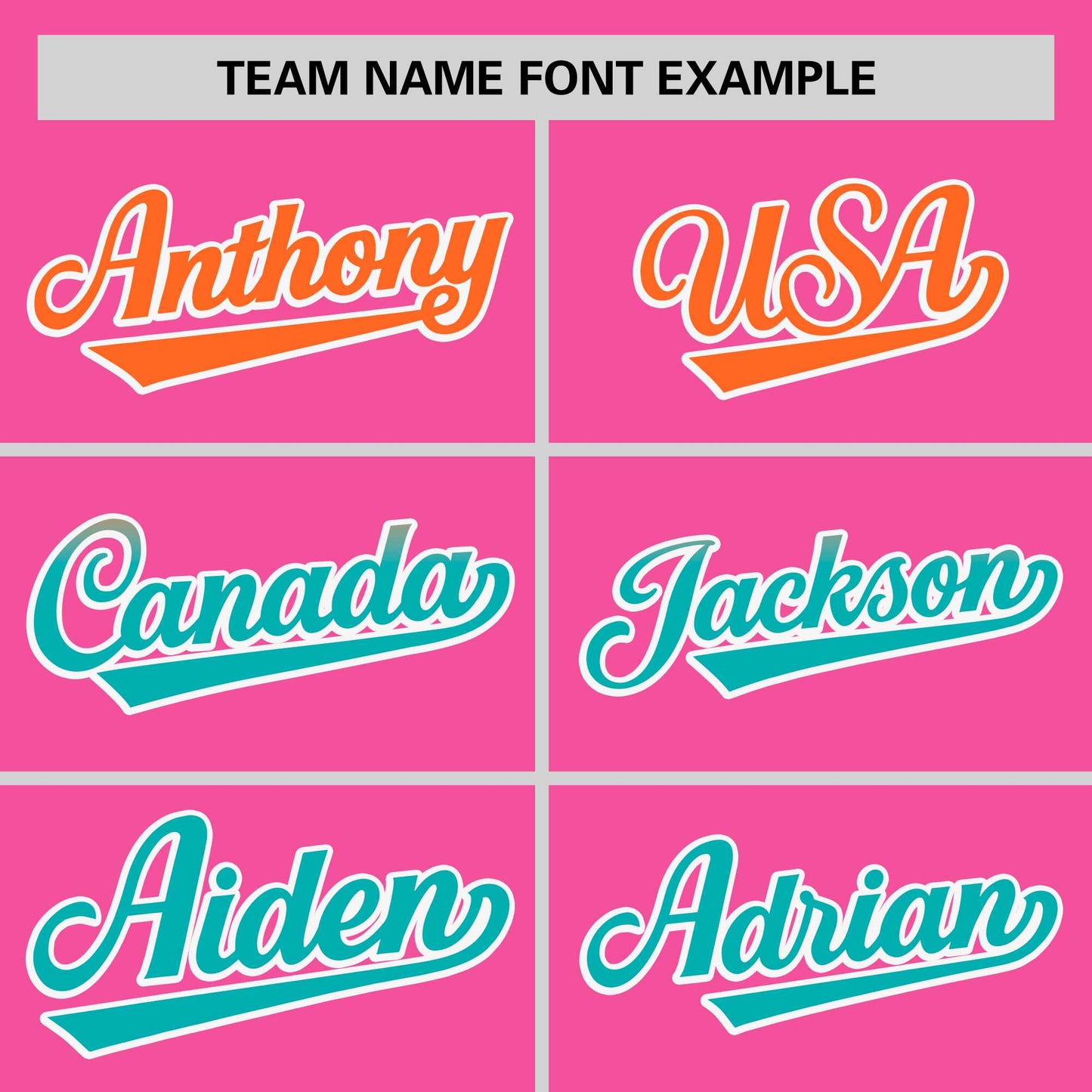 Custom Pink Orange-Aqua Personalized Gradient Font And Side Design Authentic Baseball Jersey