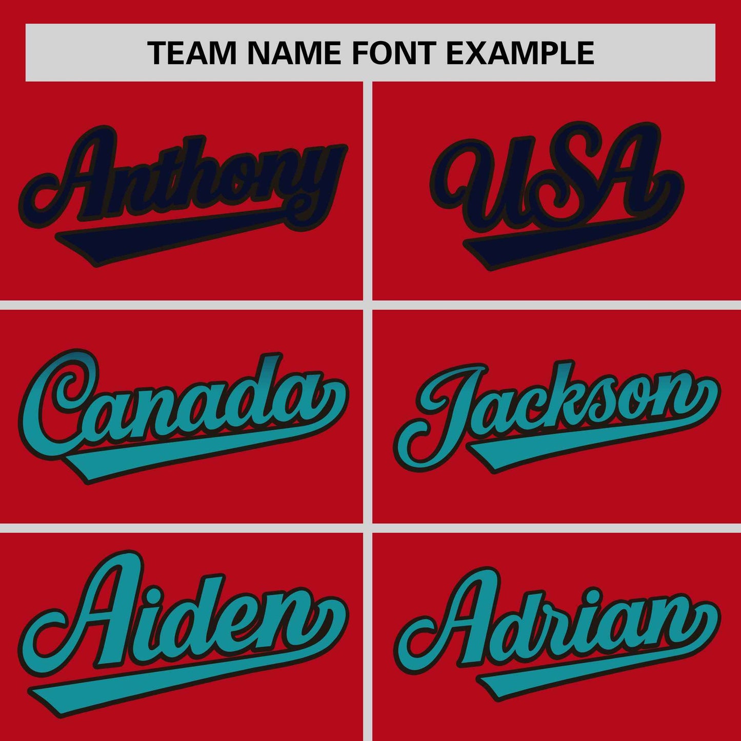 Custom Red Navy-Aqua Personalized Gradient Font And Side Design Authentic Baseball Jersey