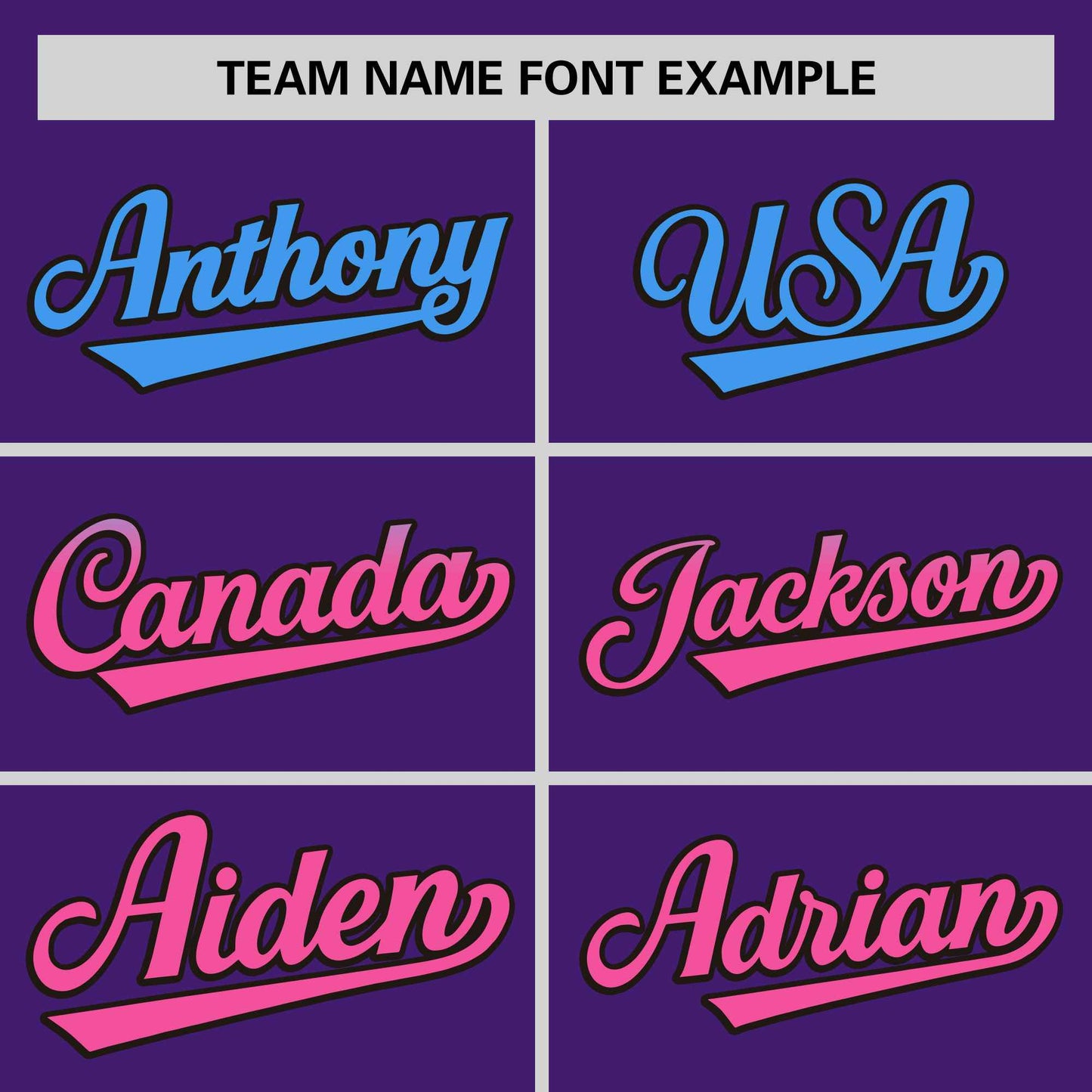 Custom Purple Powder Blue-Pink Personalized Gradient Font And Side Design Authentic Baseball Jersey