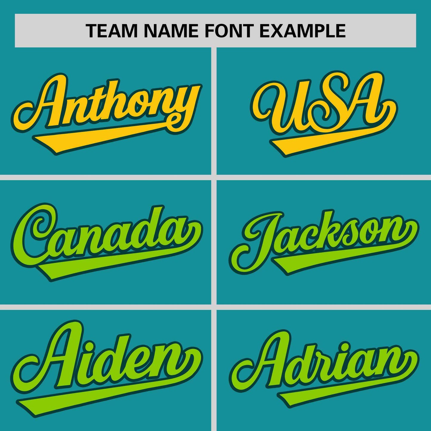 Custom Aqua Gold-Neon Green Personalized Gradient Font And Side Design Authentic Baseball Jersey