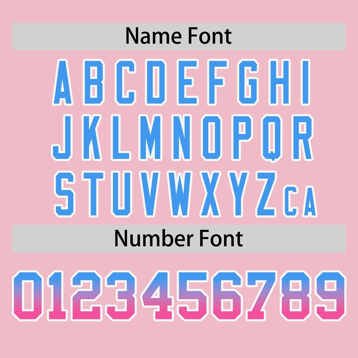 Custom Light Pink Powder Blue-Pink Personalized Gradient Font And Side Design Authentic Baseball Jersey