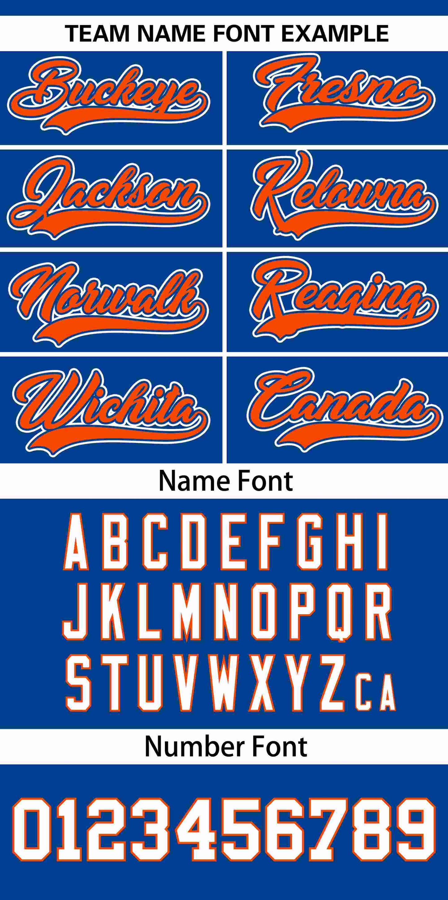 Custom Royal Orange Personalized Detroit City Nightscape Authentic Baseball Jersey