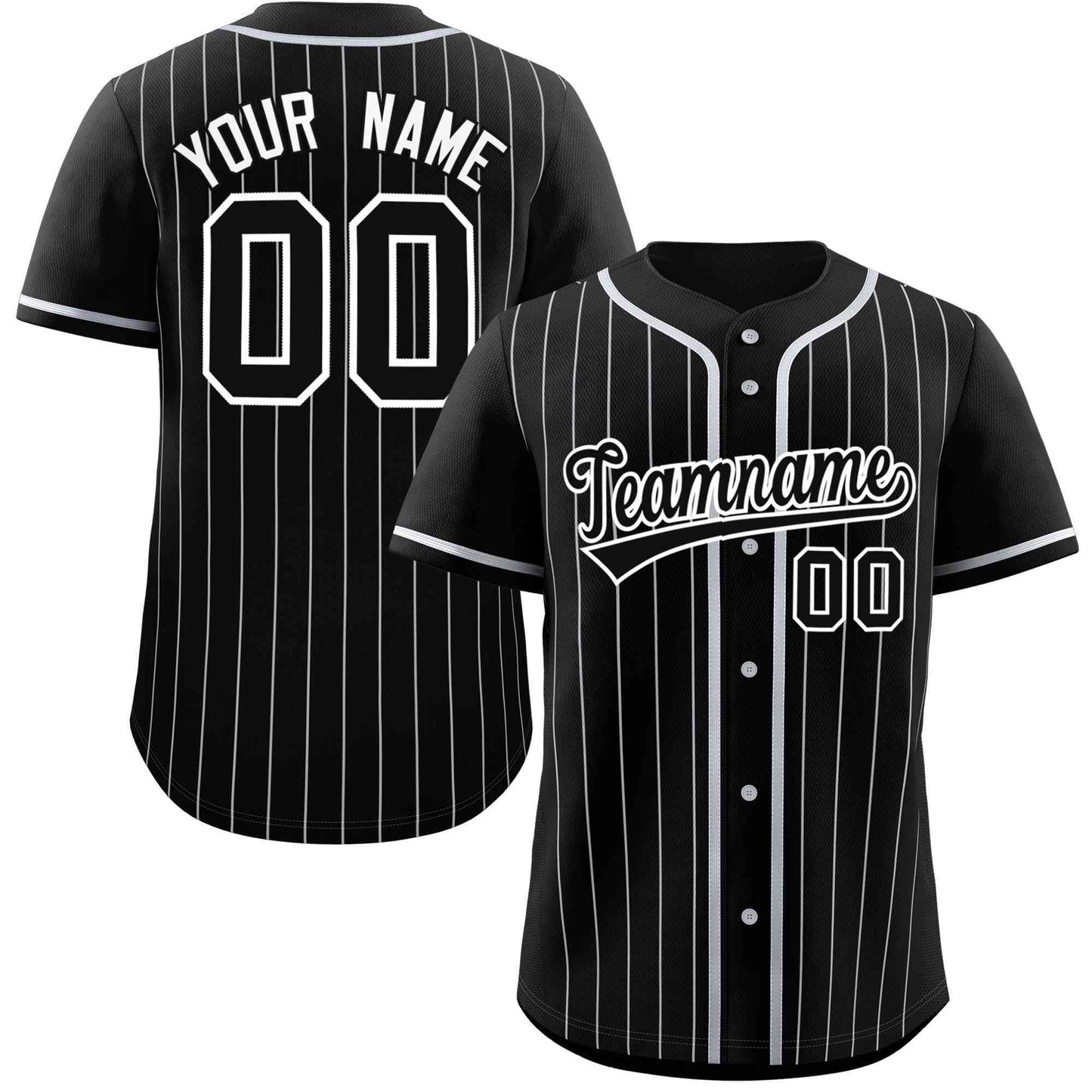 Custom Black Gray Stripe Fashion Raglan Sleeves Authentic Baseball Jersey