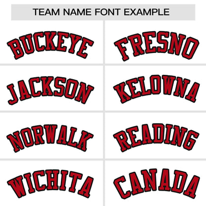 Custom White Red Personalized Gradient Side Design Authentic Baseball Jersey