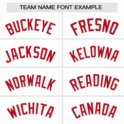 Custom White Red Personalized Raglan Sleeves Authentic Baseball Jersey