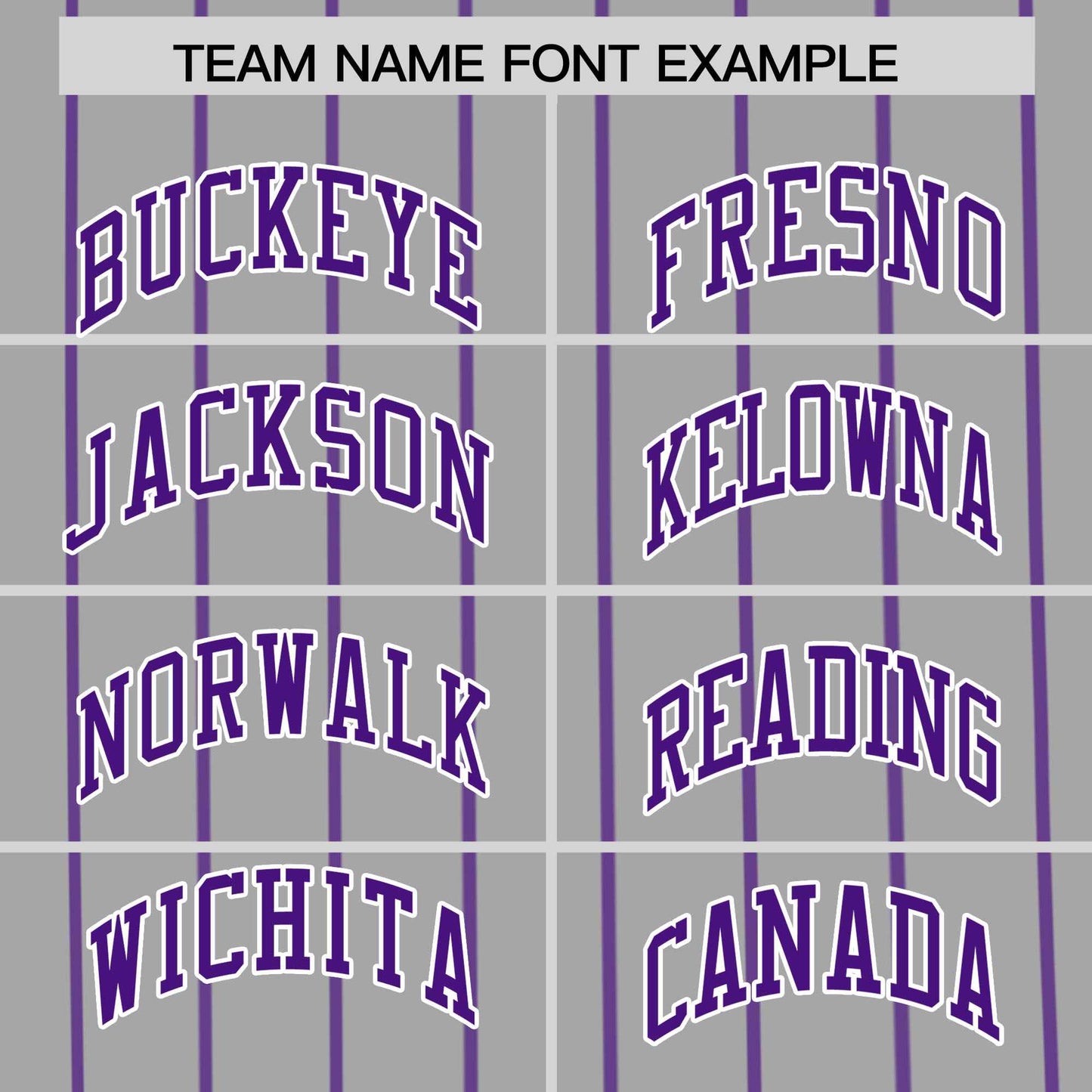 Custom Gray Purple Pinstripe Personalized Side Two-tone Authentic Baseball Jersey