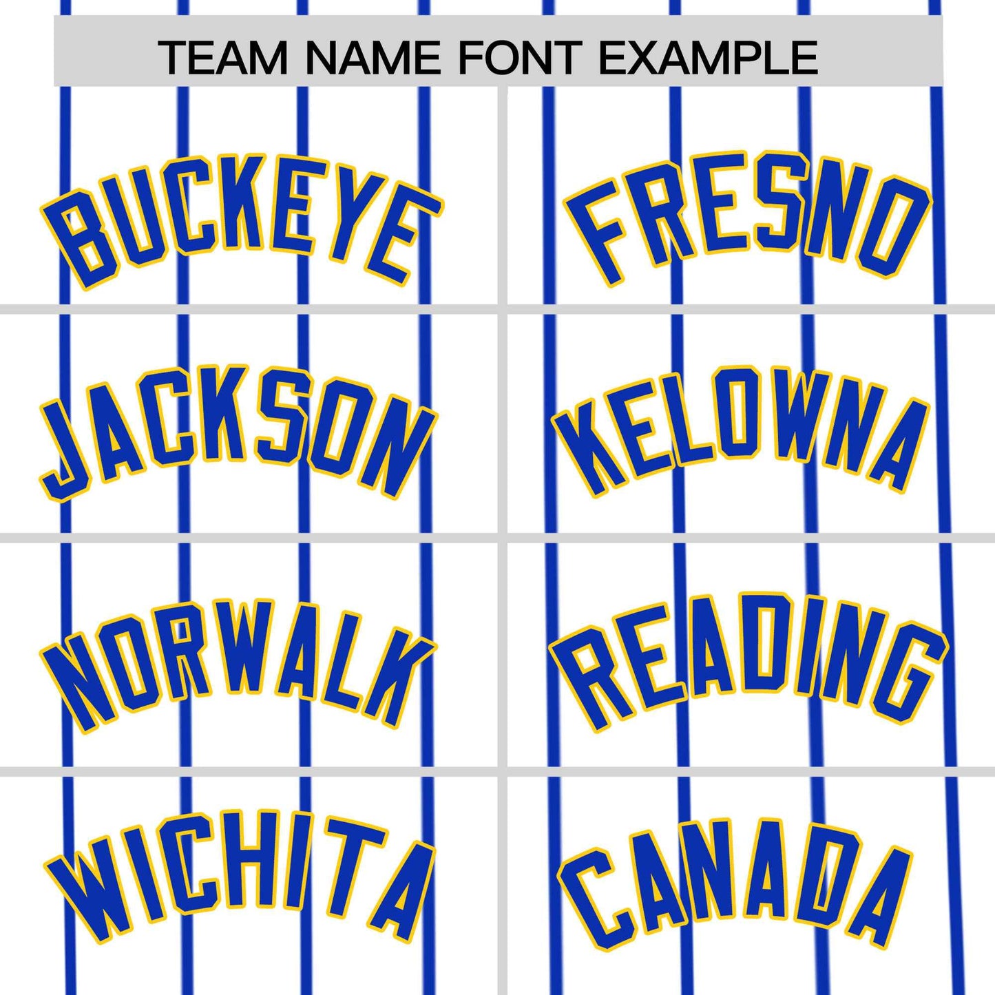 Custom White Royal Pinstripe Personalized Side Two-tone Authentic Baseball Jersey