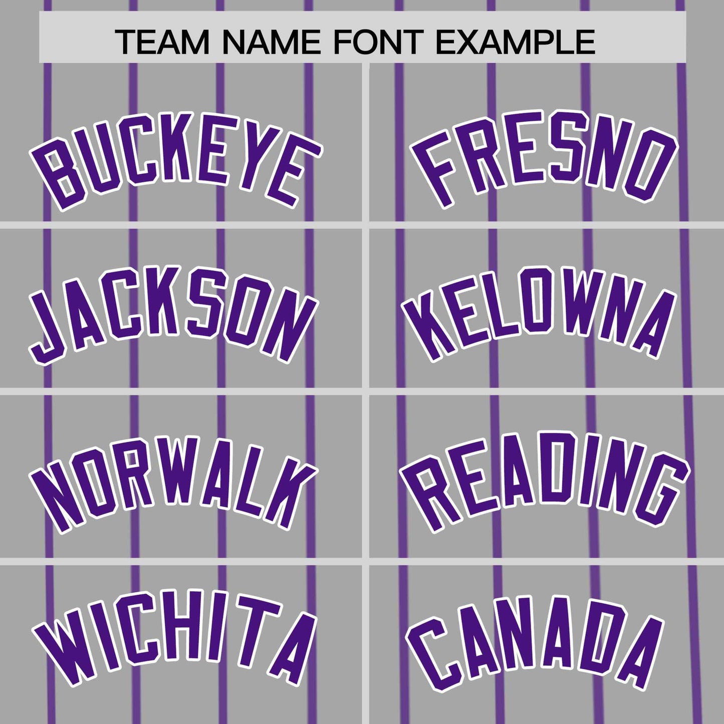 Custom Gray Purple Pinstripe Personalized Side Two-tone Authentic Baseball Jersey