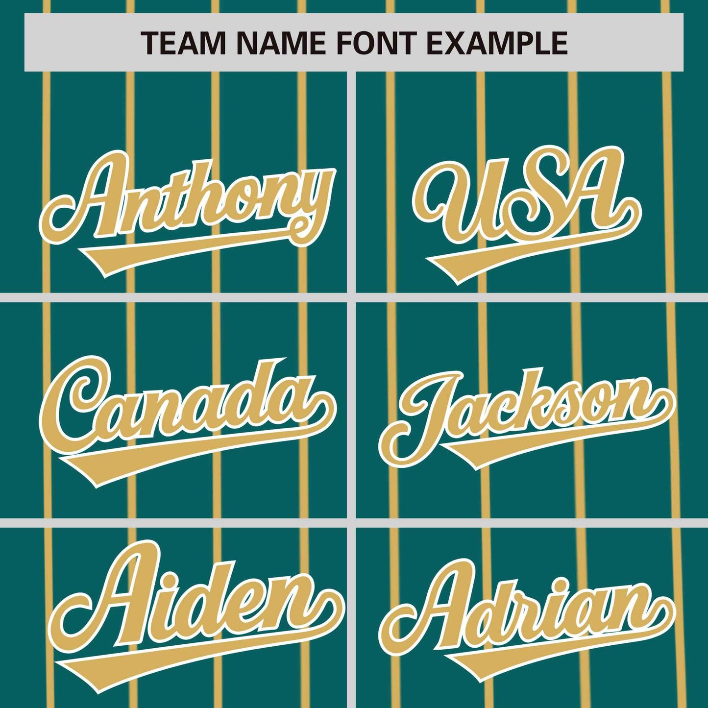 Custom Aqua Khaki Pinstripe Personalized Side Two-tone Authentic Baseball Jersey