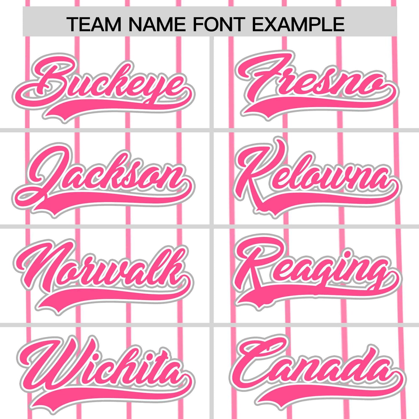 Custom White Pink Pinstripe Personalized Side Two-tone Authentic Baseball Jersey