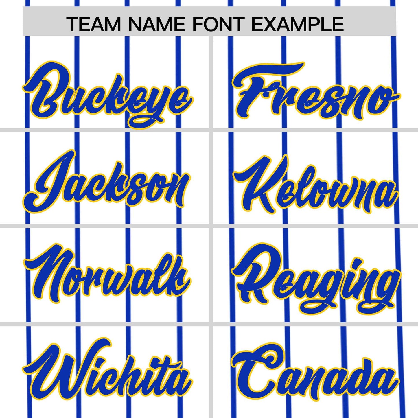 Custom White Royal Pinstripe Personalized Side Two-tone Authentic Baseball Jersey