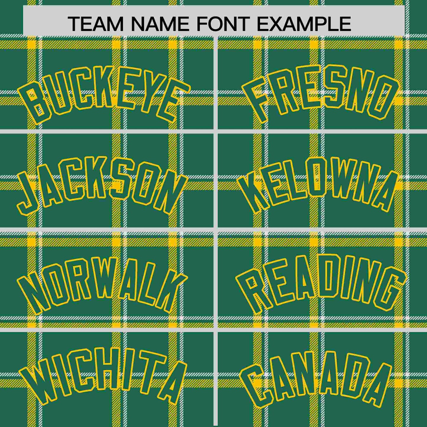 Custom Kelly Green Personalized Plaid Design Authentic Baseball Jersey