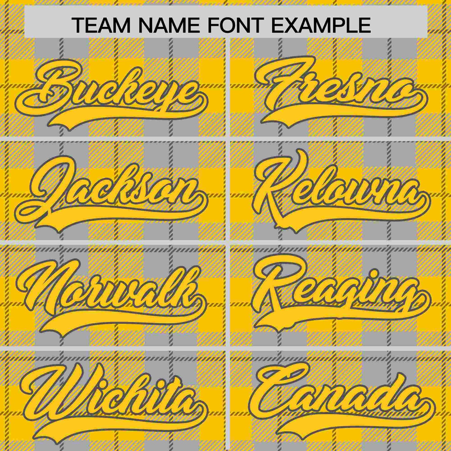 Custom Gold Gray Personalized Plaid Design Authentic Baseball Jersey