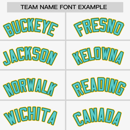 Custom White Bright Green-Gold Personalized Raglan Sleeves Authentic Baseball Jersey