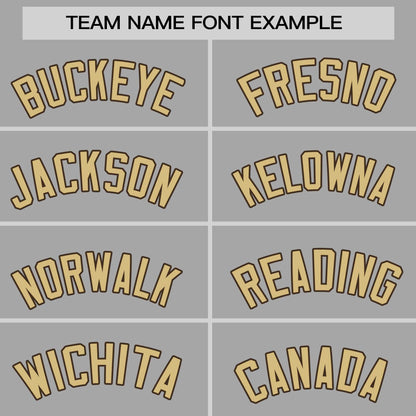 Custom Gray Khaki-Brown Personalized Raglan Sleeves Authentic Baseball Jersey