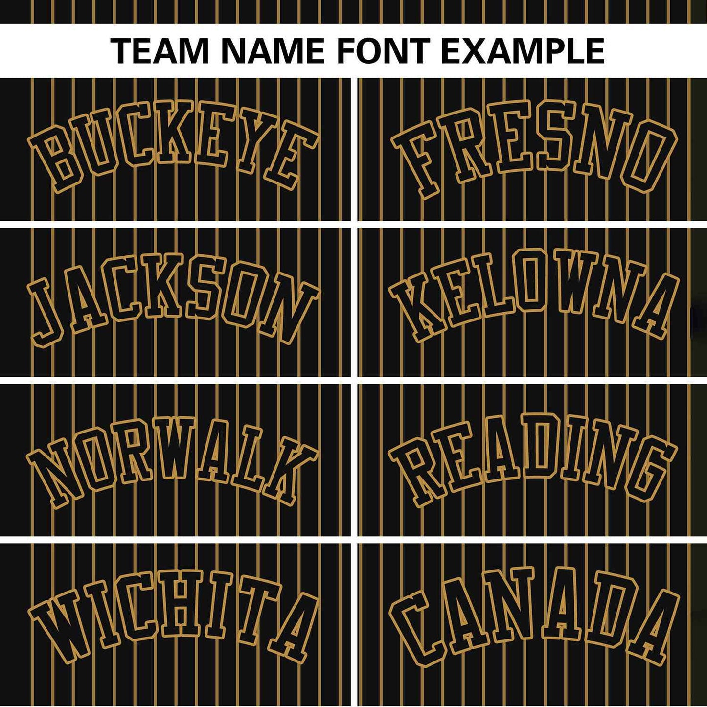 Custom Black Old Gold Stripe Fashion Authentic Two-Button Baseball Jersey