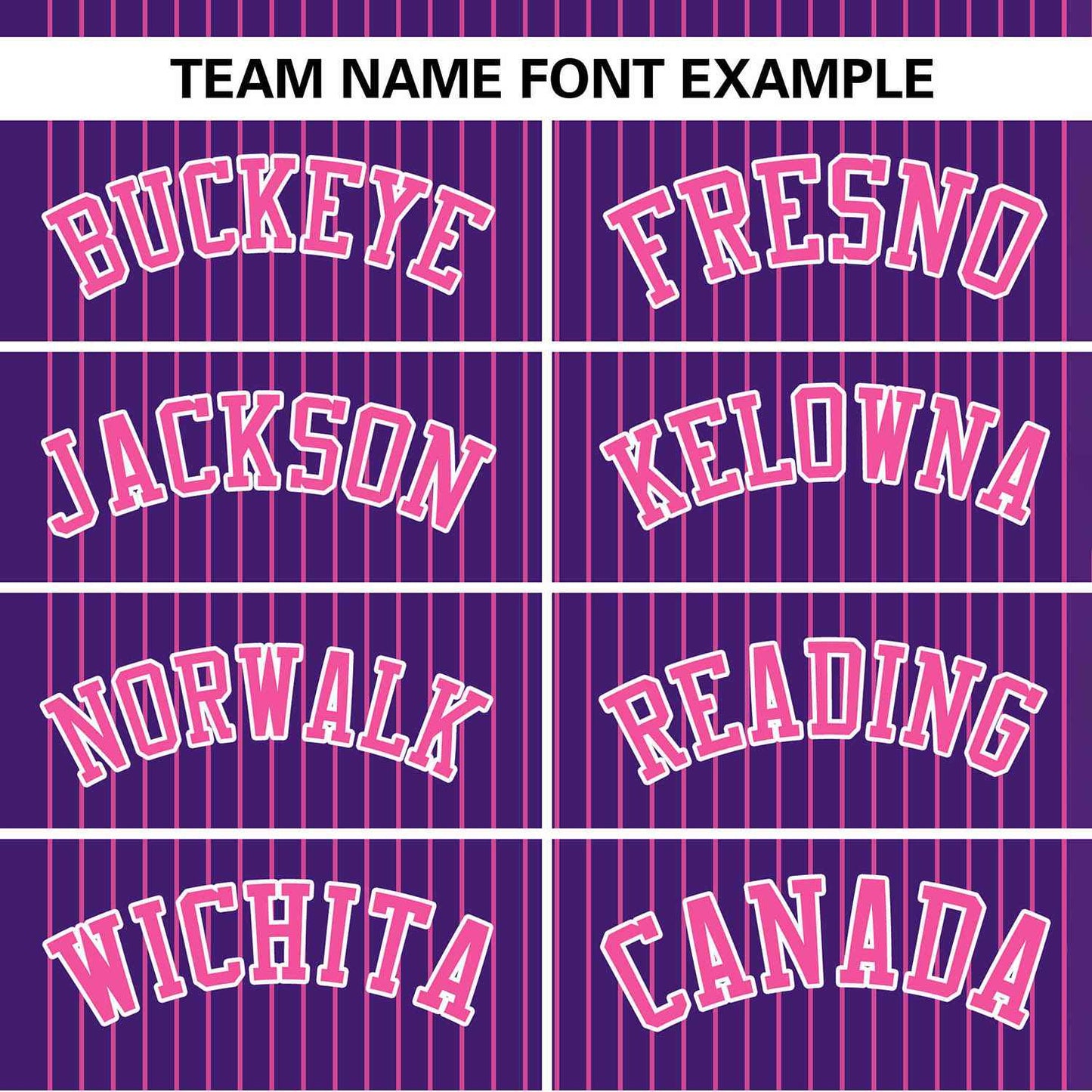 Custom Purple Pink Stripe Fashion Authentic Two-Button Baseball Jersey