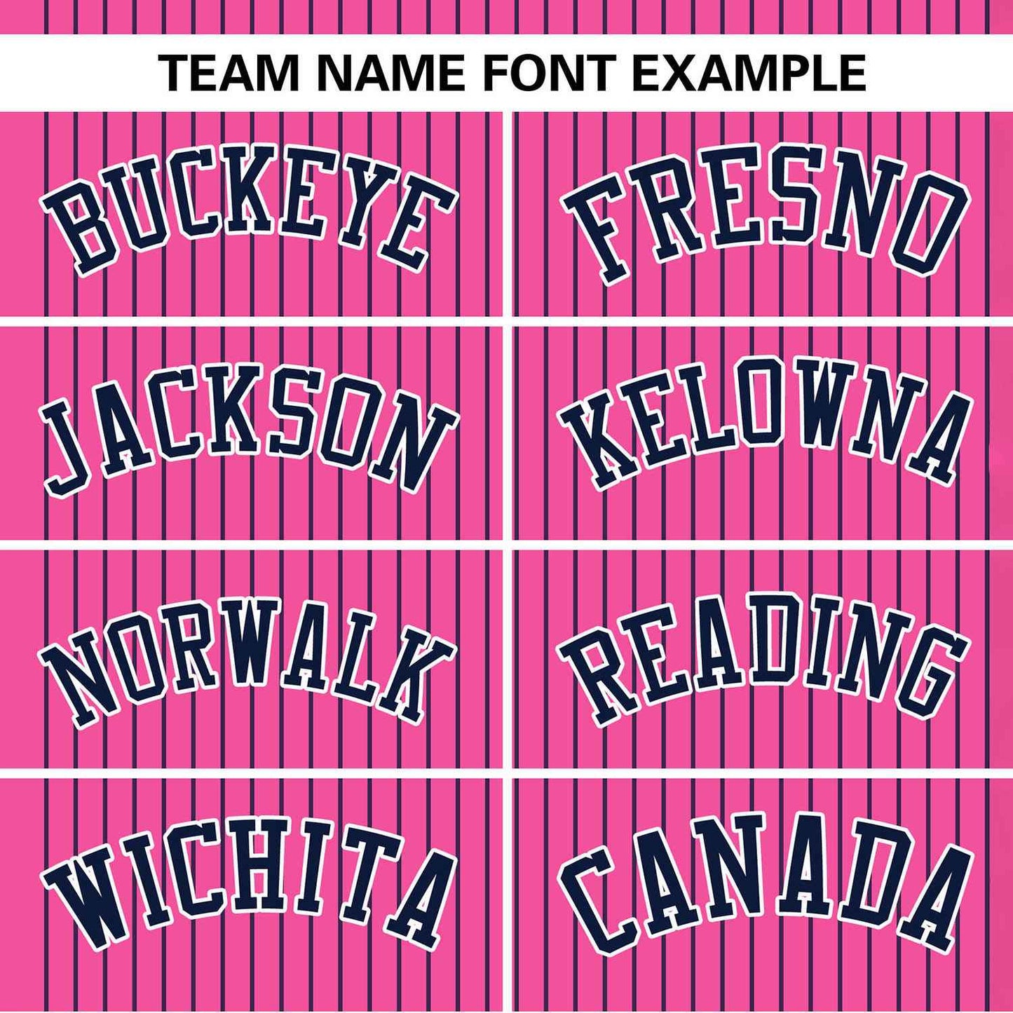 Custom Pink Navy Stripe Fashion Authentic Two-Button Baseball Jersey