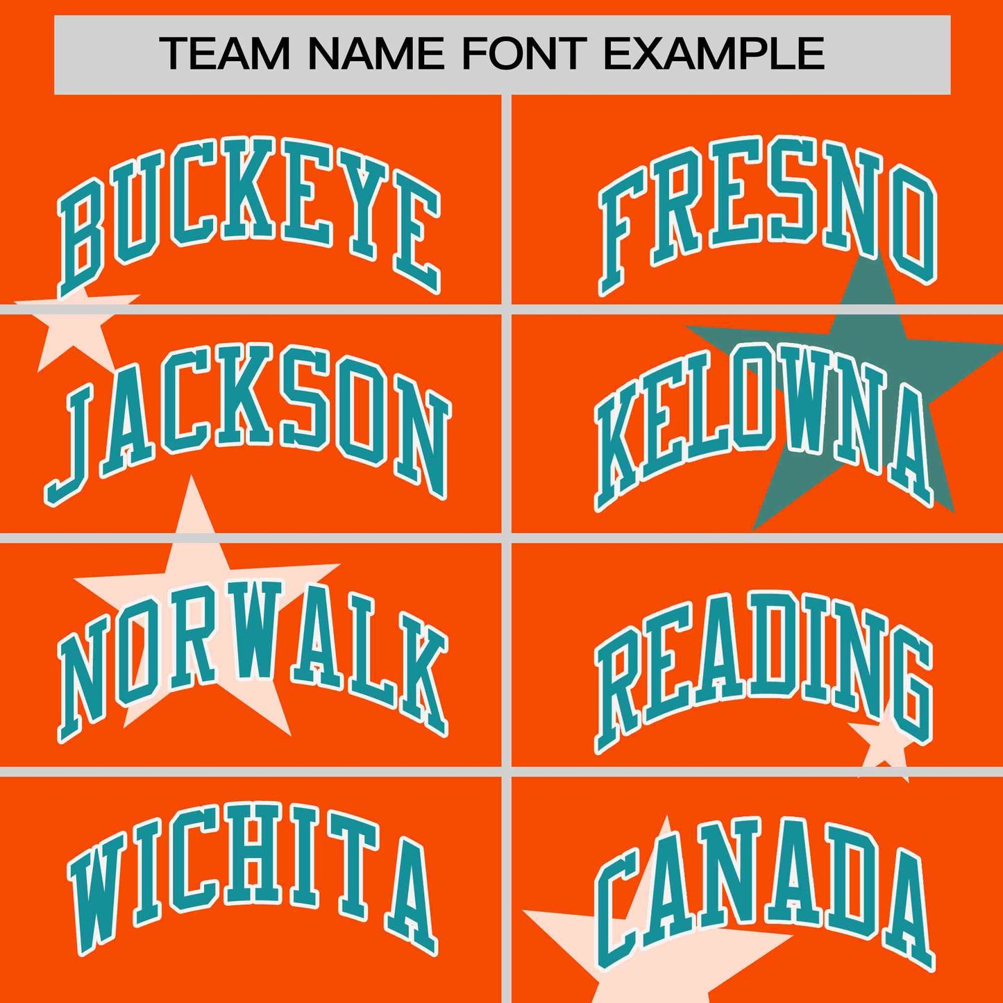 Custom Orange Aqua Personalized Star Graffiti Pattern Authentic Two-Button Baseball Jersey