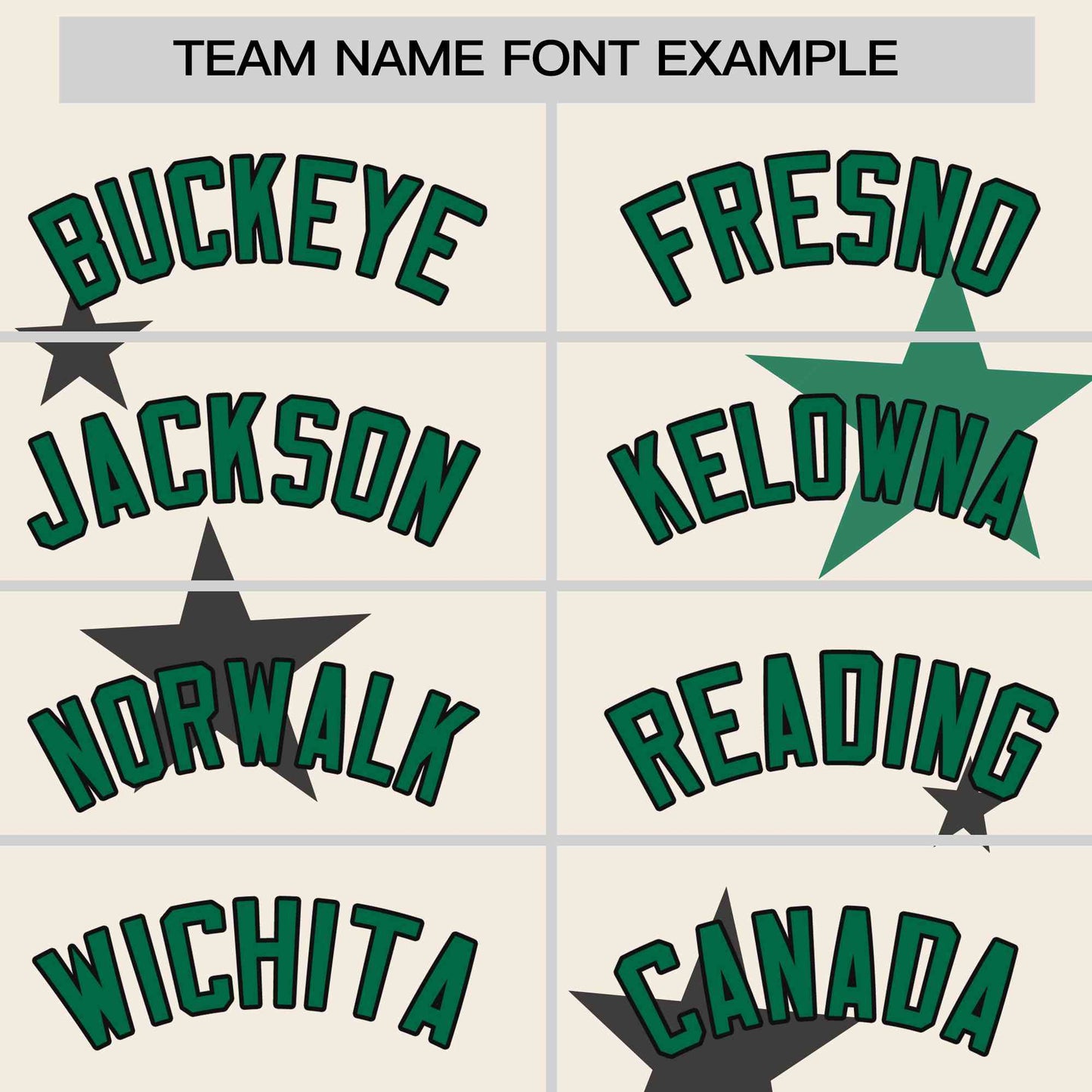 Custom Cream Kelly Green Personalized Star Graffiti Pattern Authentic Two-Button Baseball Jersey