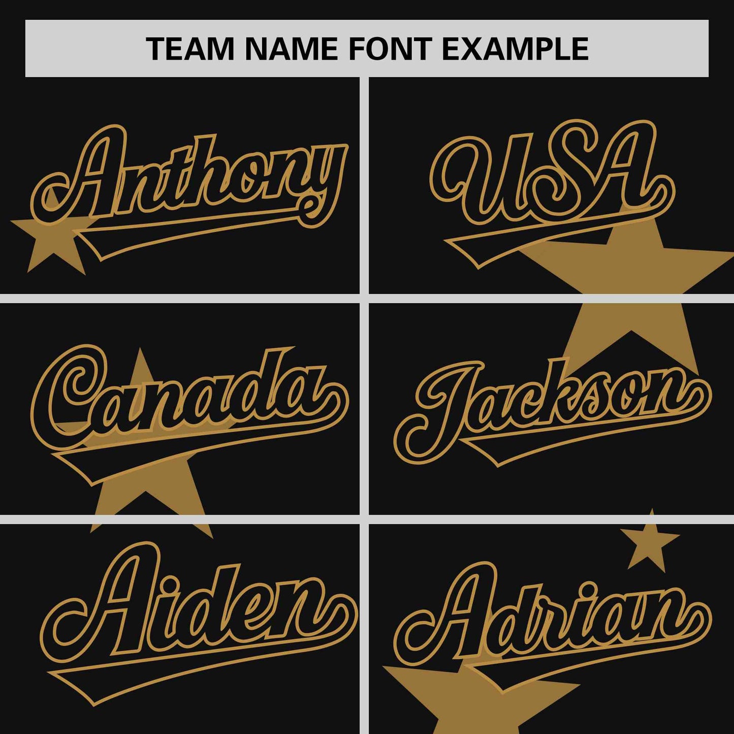 Custom Black Old Gold Personalized Star Graffiti Pattern Authentic Two-Button Baseball Jersey