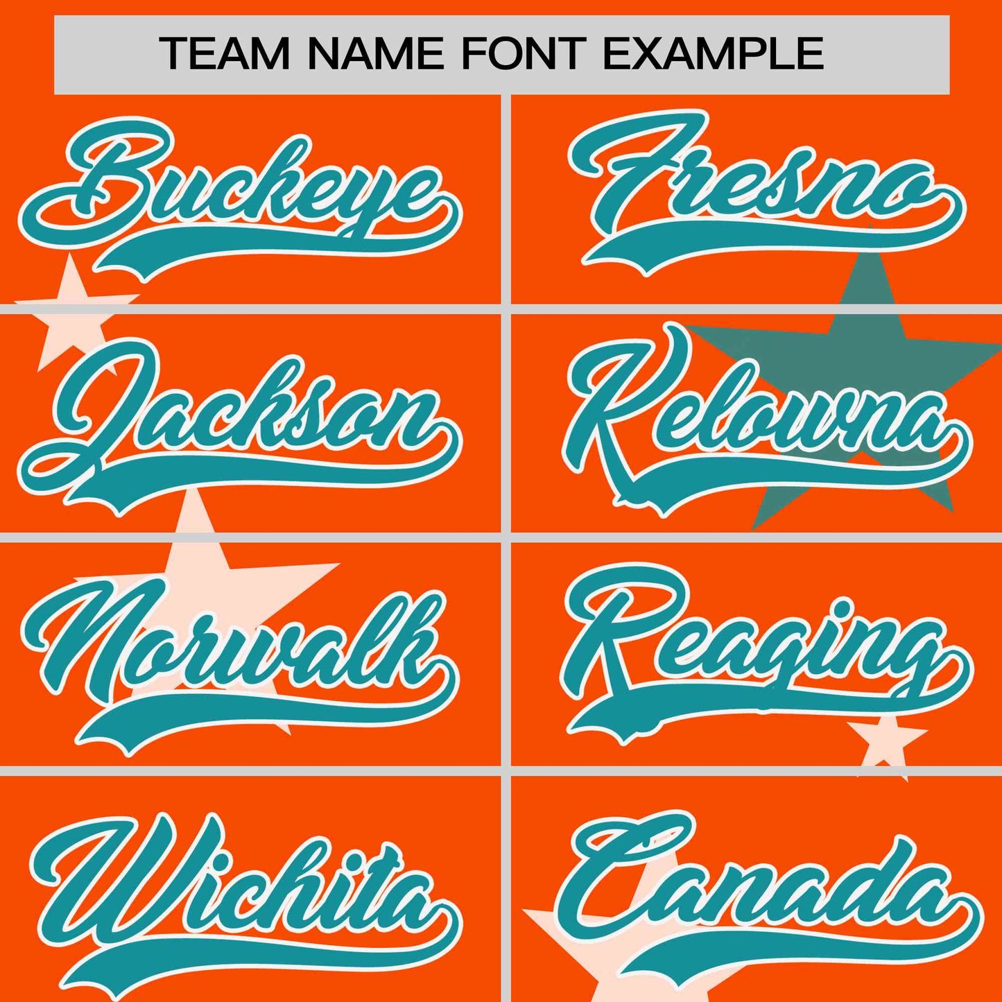 Custom Orange Aqua Personalized Star Graffiti Pattern Authentic Two-Button Baseball Jersey