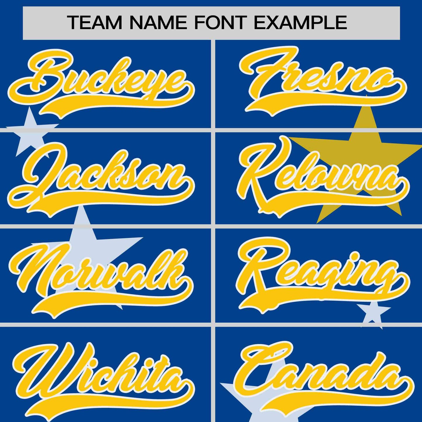 Custom Royal Gold Personalized Star Graffiti Pattern Authentic Two-Button Baseball Jersey