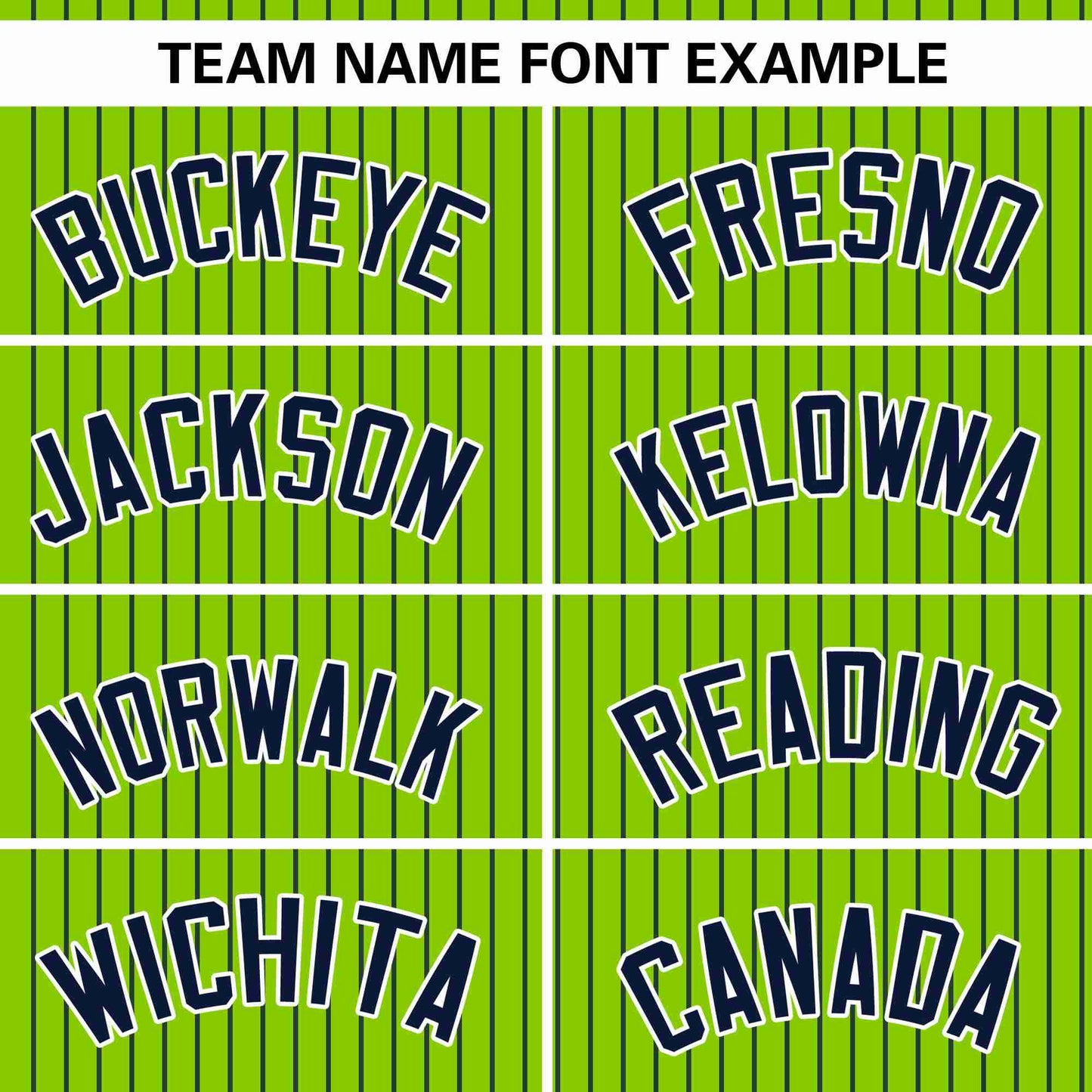 Custom Neon Green Navy Stripe Fashion Authentic Pullover Baseball Jersey