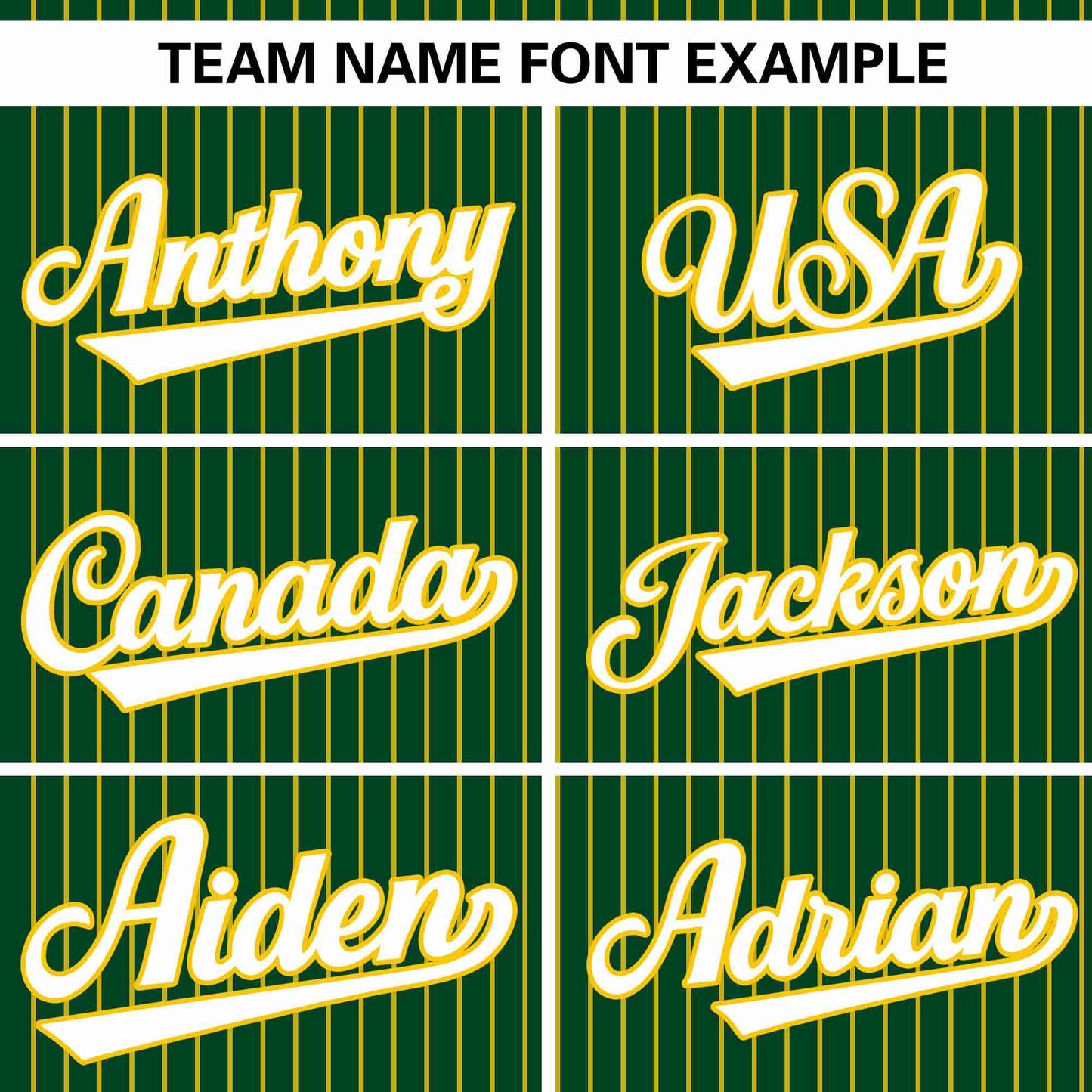 Custom Green Gold Stripe Fashion Authentic Pullover Baseball Jersey