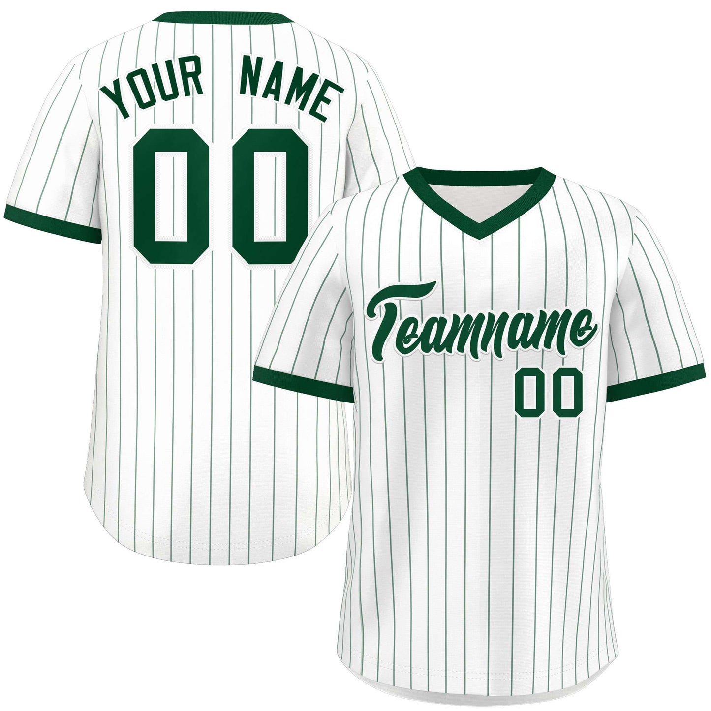 Custom White Gold Stripe Fashion Authentic Pullover Baseball Jersey