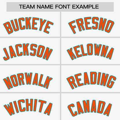 Custom White Orange-Aqua Personalized Raglan Sleeves Authentic Pullover Baseball Jersey