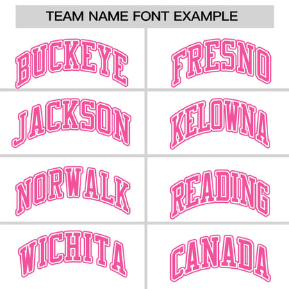 Custom White Pink Personalized Classic Authentic Sleeveless Baseball Jersey