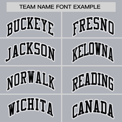 Custom Gray Black Personalized Classic Authentic Sleeveless Baseball Jersey