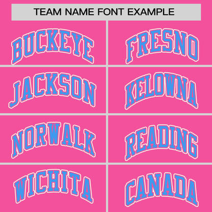 Custom Pink Powder Blue Personalized Classic Authentic Sleeveless Baseball Jersey