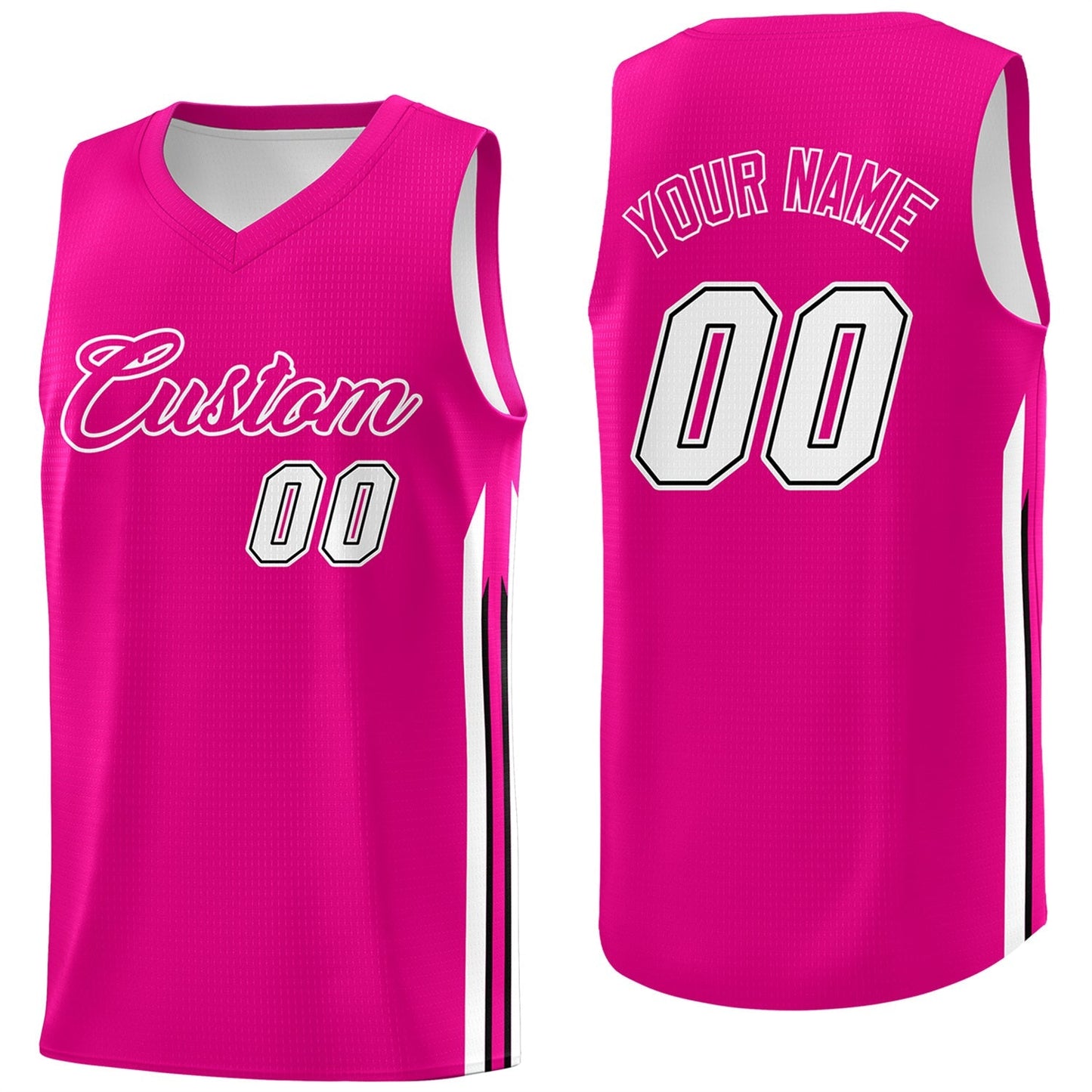 Custom Basketball Jersey Pink Classic Tops Men/Boy Athletic Basketball Jersey