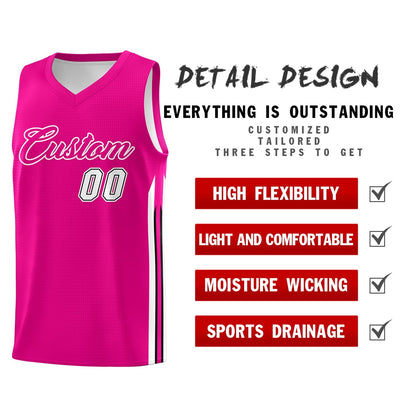 Custom Basketball Jersey Pink Classic Tops Men/Boy Athletic Basketball Jersey