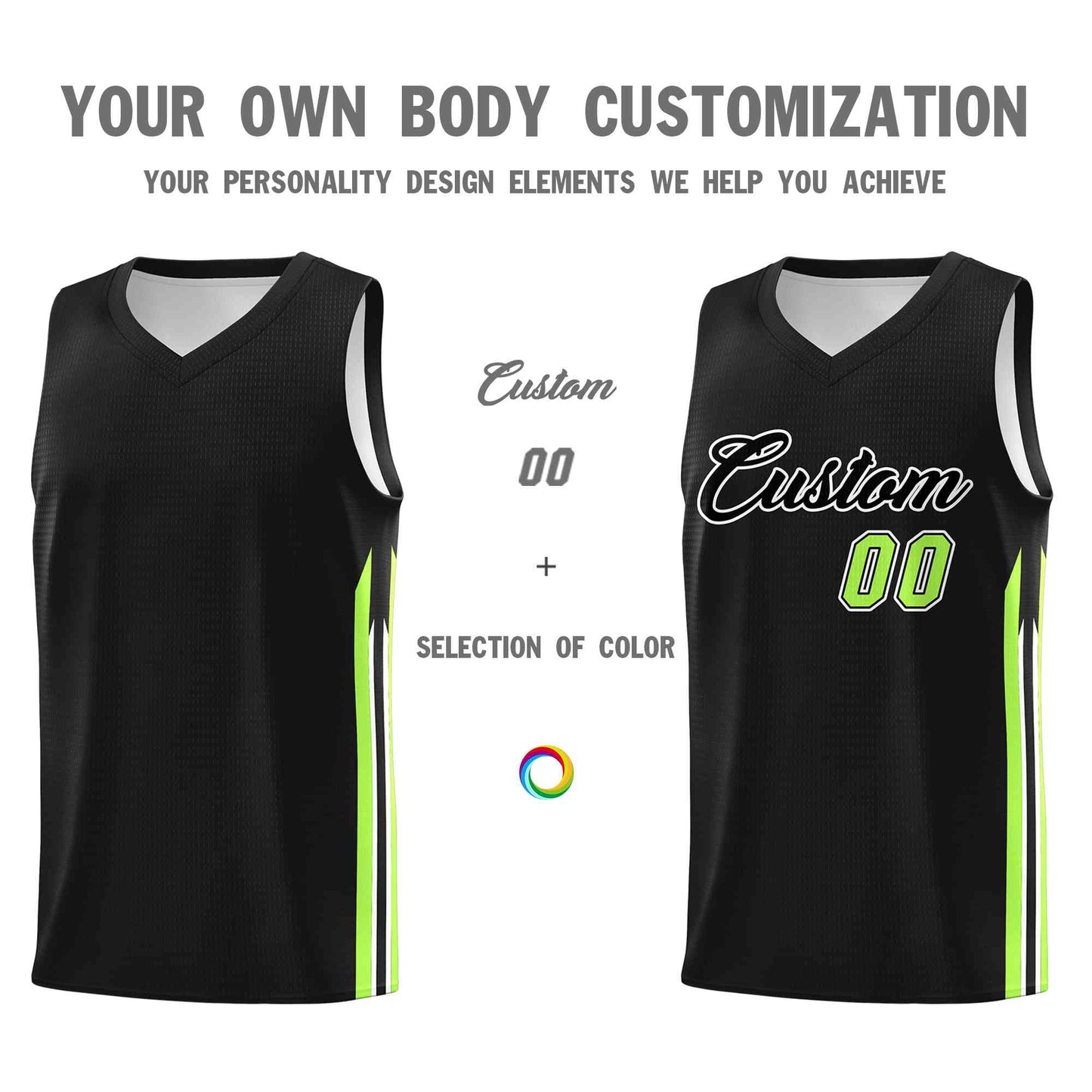 Custom Black Black-Classic Tops Mesh Sport Basketball Jersey