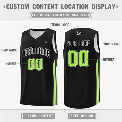 Custom Black Black-Classic Tops Mesh Sport Basketball Jersey