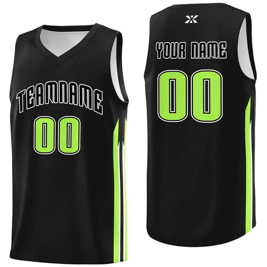 Custom Black Black-Classic Tops Mesh Sport Basketball Jersey