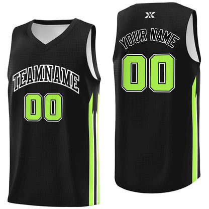 Custom Black Black-Classic Tops Mesh Sport Bull Basketball Jersey