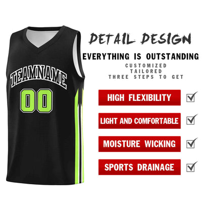 Custom Black Black-Classic Tops Mesh Sport Bull Basketball Jersey