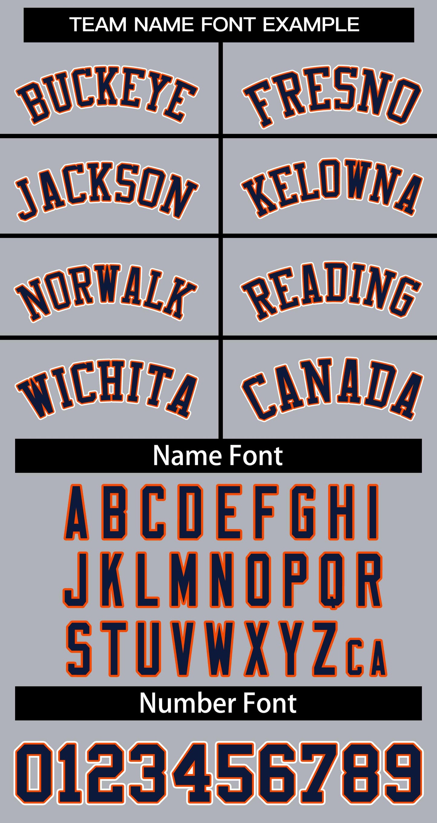 Custom Gray Navy Orange Classic Style Baseball Jersey for Women