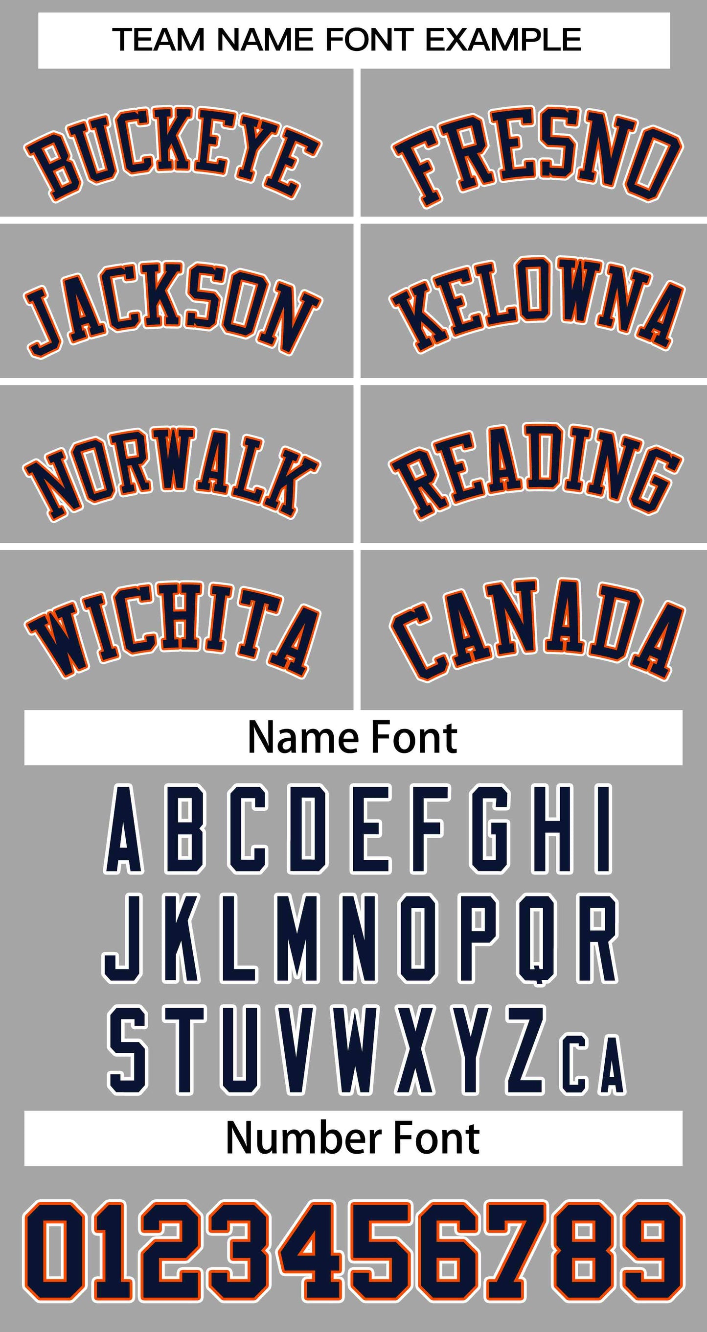 Custom Gray Navy-Orange Classic Style Authentic Two-Button Baseball Jersey